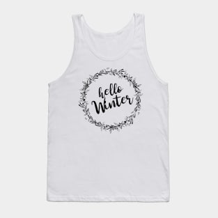 Hello Winter Simple Preppy Clothing Tank Top